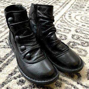 Miz Mooz Pumpkin Leather Ankle Boots